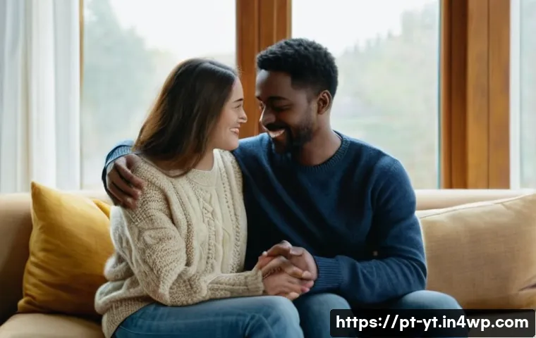 역경 극복 후 변화된 나에 대한 성찰 - **Prompt 1: Embracing Vulnerability and Authentic Connection**
"A soft-focus, cinematic portrait...